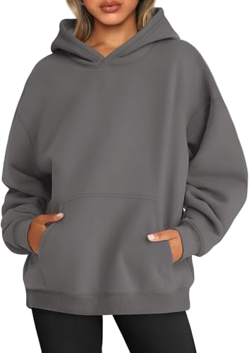 WINKEEY Hoodie Damen Oversize Pullover Sweatshirt Kapuzenpullover Pulli...