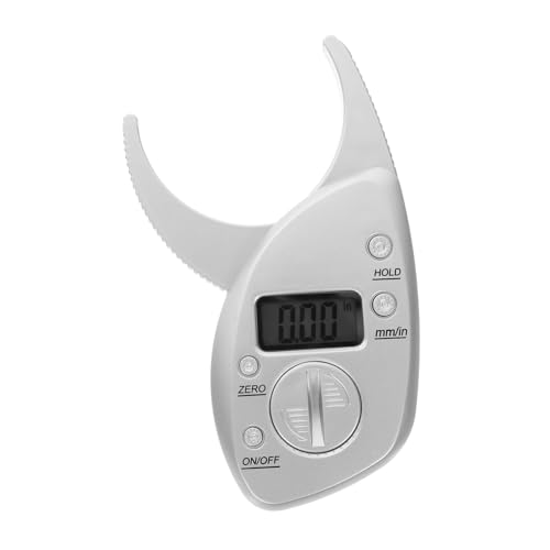 FRCOLOR Medidor de Grasa Corporal con Pinza Calibrador LCD Digital Portátil Herramienta Precisa para Análisis de Grasa Corporal con Pantalla Dispositivo Práctico y Duradero para Fitness