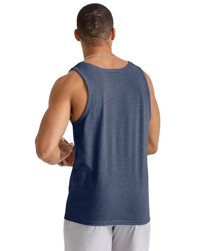 Image of Hanes Mens Originals Tri-Blend Tank Top, Lightweight Tanks for Men, Sleeveless Tank Shirt