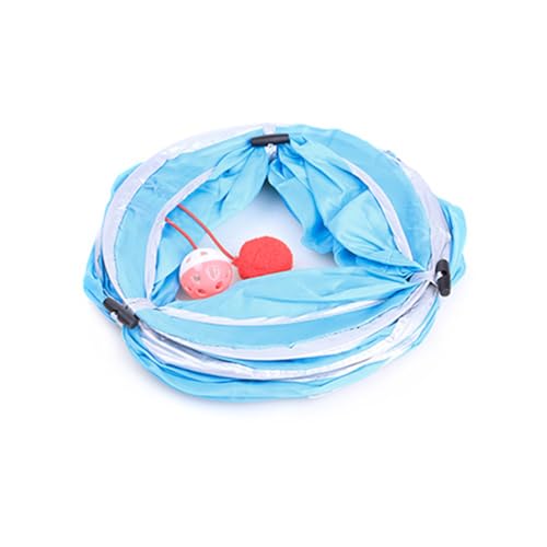 minkissy Cat Tunnel - 2 Way Tunnel Cat Play Tunnel Chinchilla Tubes for Kitten Puppy Rabbits Indoor Outdoor Use (120cm) - Image 3