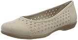 hausschuhe ballerinas strick Recycled PET Jana Softline Damen 8-8-22169-26 400 Ballerinas, BEIGE, 40 EU