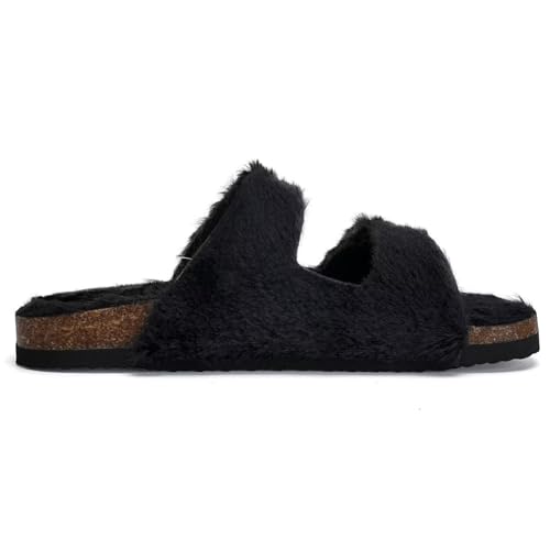Image of Torotto Kids Sandals Boys Girls Slide Summer Non-slip Cork Glitter Toddler Slippers with Adjustable Straps for Indoor & Outdoor