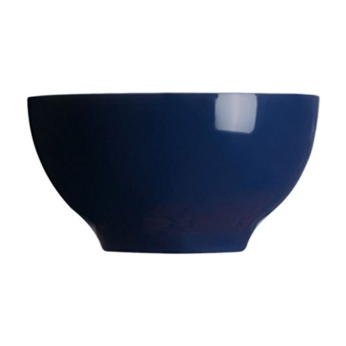 MB Coastal Designs Columbus Nautical Shatter Proof Bowl, Navy Blue/White, Set of 6