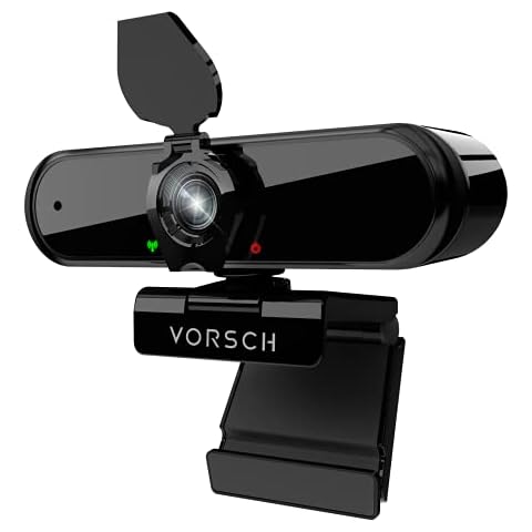Cámara web VORSCH 1080P con micro y cubierta privacidad Cover