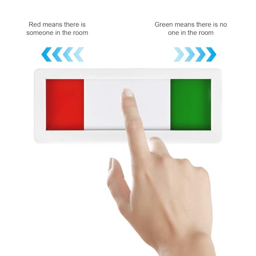 4 Stücke Bitte Nicht Stören Schild, Acryl Selbstklebend Frei Besetzt Schild Türschild, Besetzt Schild Toilette mit Schieber, Do Not Disturb Klebeschild für Büro, Konferenzraum, Toilette (1)