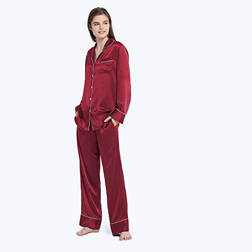 Mommesilk-Pyjama-en-soie-pour-femme-confortable-2-pieces-col-en-V-crante-vetements-de-detente-manches-longues-19-momme-soie-de-murier