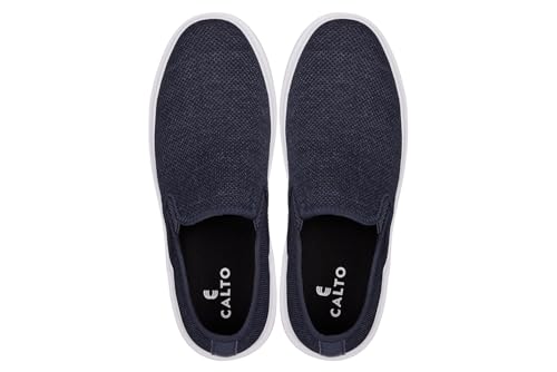 Image of CALTO Men's Invisible Height Increasing Elevator Shoes - Fashion Lightweight Slip-on Sporty Sneakers - 2.8 Inches Taller