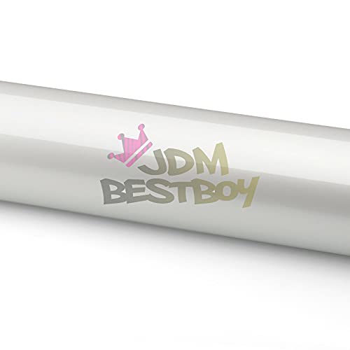 Free Tool Kit Gloss Pearl White To White Car Vinyl Wrap Self Adhesive Sticker Decal Sheet With Air Release Channel 36"X60" (3Ftx5Ft) #TOP1