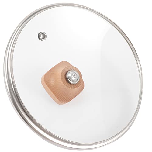 PRETYZOOM Tapa De Vidrio Templado Para Ollas Tapa De Vidrio Lavable Antiadherente Transparente Para Cocina