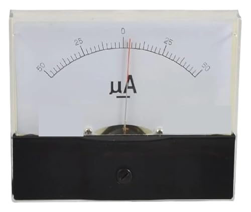 Ampèremètre DC bidirectionnel 44C2 à aiguille centrale de précision 200uA