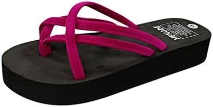 Causal Bohemian Wedges Chinelos Sapatos Sandálias Femininas ...