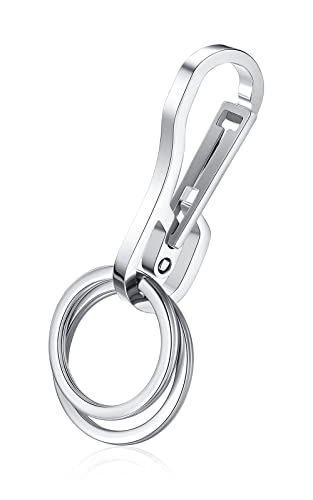 Pickbeau Car Keychain Accessories With Stainless Steel Suit For Chevrolet, Ford, Buick, Jeep. (Stainless Steel) #TOP2