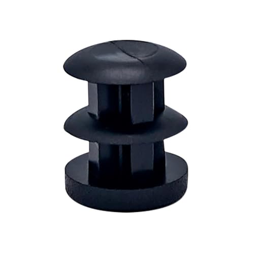 Image of Outwater Plastic 1 /2 inch Dia. Round Insert End Caps for Tubing, Finishing Plug for Round Tubing Chair Glide, Floor Protector, Fits Multi Gauge Tubing, USA Made, 50 Pack