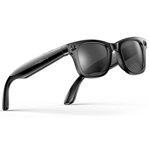 Image of Upgraded Ai Smart Bluetooth Glasses, 800w Anti-Shake Camera Glasses, 1080p Video Recording, Ai Real-Time Translation, Open-Back Headphone Audio, Voice Assistant, Sunglasses for Men Women