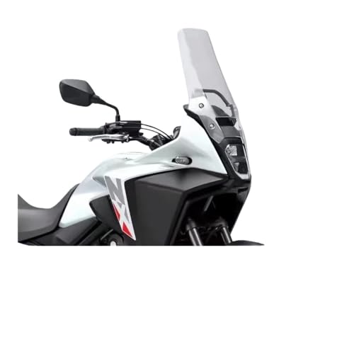 Pare-brise moto NX500 NX400 rehaussé anti-turbulence gris fumé