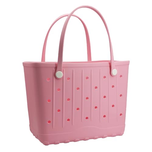 Rubber Tote Bag Large Beach Bag Waterproof Travel Tote Handbags for Beach,Pool Boat,Sports,Market