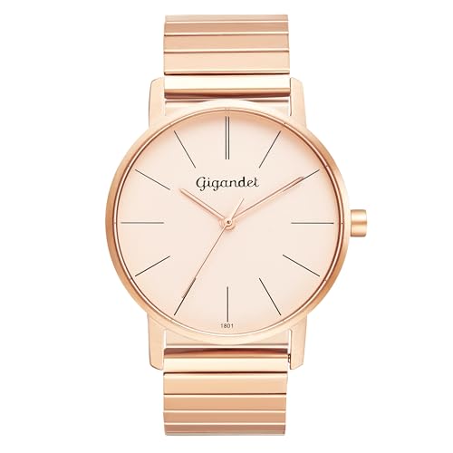 Montre analogique quartz japonaise femme Gigandet 14VNAG35NE/003 avec bracelet acier