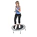 Stamina Folding Trampoline with Smart Workout App, Silver - Portable Fitness Rebounder for Home Gym, Cardio & Strength Training, Jumping Exercise Equipment