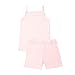 Girls Summer Cotton 2 Piece Outfits Basic Solid Camisole Tank Top and Shorts Matching Sets for 4-15 Years