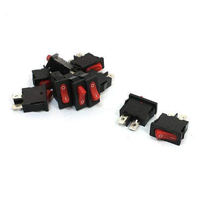 Interrupteur SPST rouge 2 broches pour restauration d'appareils