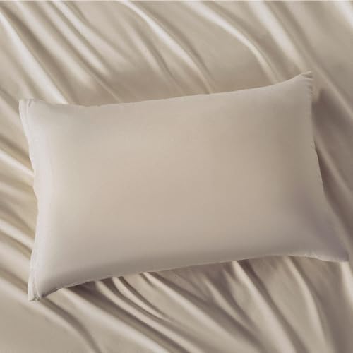Image of 2 Pack Microfiber Standard Size Zipper Taupe Pillowcases,Khaki Pillow Case Set of 2,Soft Comfortable Not Shrink Pillow Cases Standard,Breathable Luxury Pillow Covers(20x26 Inches)