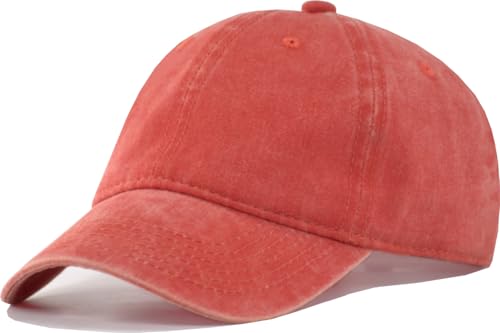Image of TSSGBL Vintage Cotton Washed Baseball Cap S to XXL Unstructured Low Profile Adjustable Distressed Dad Hat for Men Women