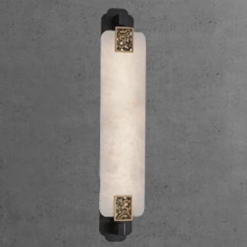 Applique en albâtre naturelle 60 cm solution éclairage anti-éblouissement chambre