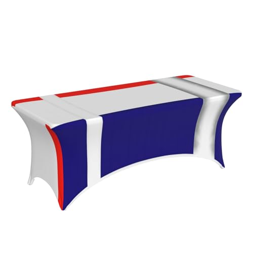 Nappe table extensible 1,8m drapeau français élasthanne lavable fête mariage - 4