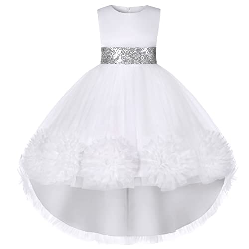 Vestido para niñas dama de honor lavanda traje de boda princesa fiesta espectáculo 11-12 años