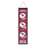 WinCraft Arizona Cardinals Evolution 8x32 Inch Vertical Wool Embroidered Hanging Banner