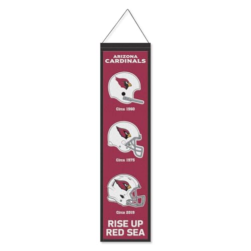 WinCraft Arizona Cardinals Evolution 8x32 Inch Vertical Wool Embroidered Hanging Banner