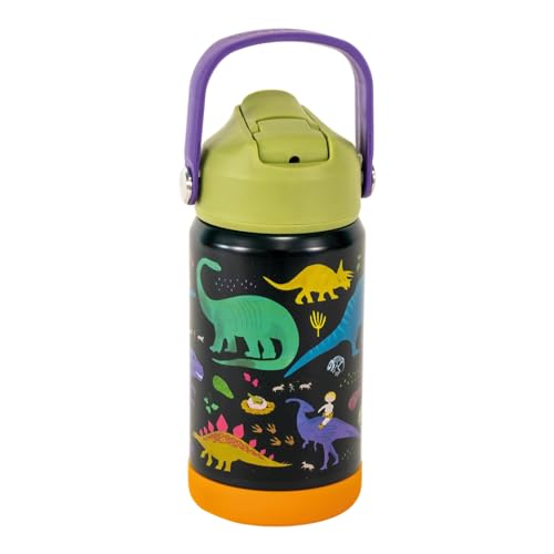 Botella de acero dinosaurio Floss and Rock cantimplora 14.1 oz 2