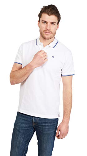Jack Stuart - Polo Hombre Twin Tipped de Manga Corta, 100% Algodón