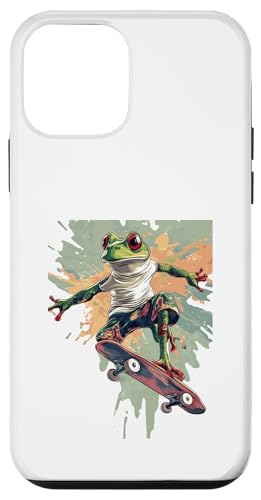 Rad Frog �X�P�[�^�[ ������ �X�P�[�g�{�[�h �f�U�C�� �X�}�z�P�[�X iPhone 12 mini �p