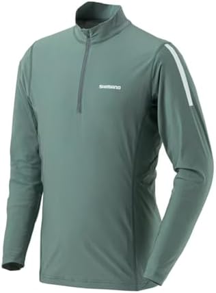 Amazon | [シマノ] ウォーターリペル ハーフジップシャツ ロング