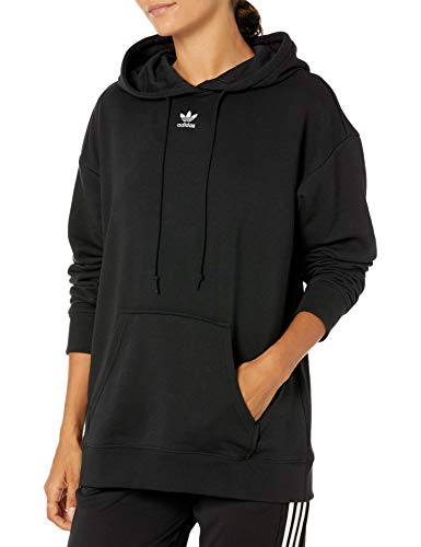 adidas Originals womens Hoodie Black/Black Medium