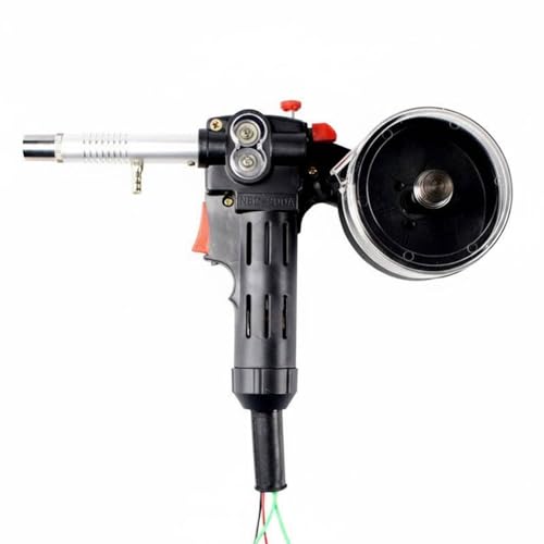 PETSOLA Pistola Soldadura sin Engranajes Uso Profesional Antorcha MIG Hilo Manejo Fácil Antorcha Soldadura MIG 160 A 200 A para Soldadores, Taller, Negro