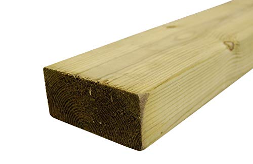 4x2 C16 Treated Tanalised Timber Studwork Various Sizes 2.4m 3.0m 3.6m 4.2m 4.8m (2.4m (8ft))
