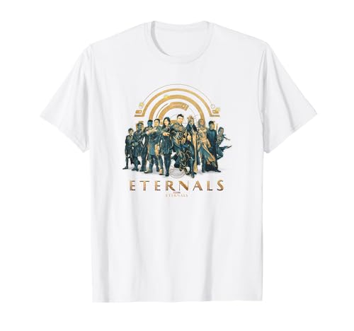 T-shirt Marvel Eternals minimaliste en coton col rond imprimé vêtement mode homme et femme