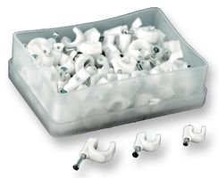 PRO POWER Round Cable Clip 5.0MM White
