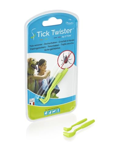 H3d O'Tom Zeckenhaken für Tiere Blisterpackung 2 Stück