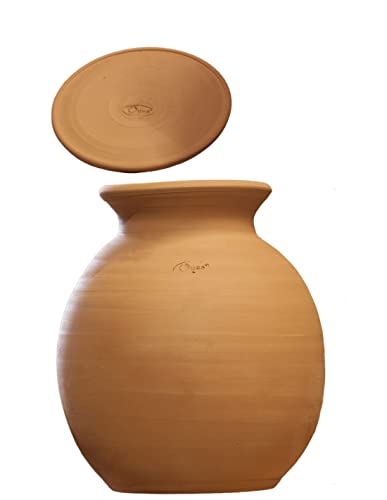 MOUTTA | Ollas/Oyas Céramique à enterrer en Argile 5 litres | Diffuseur/réservoir d'eau pour arrosage des Plantes | Irrigation Automatique par Goutte à Goutte