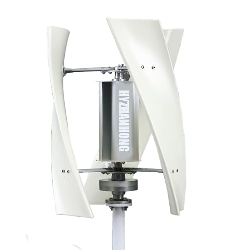 HYZHANHONG 220v, Aerogenerador de Eje Vertical silencioso de 3 aspas de 12000 W, turbina eólica de levitación magnética de 220 V 12 V 24 V 48 V con Controlador MPPT para alumbrado público