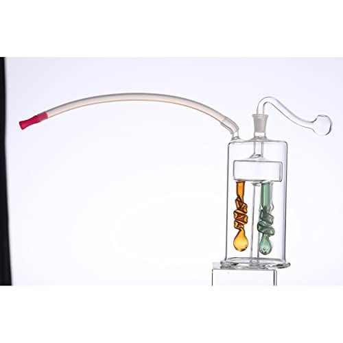 Teloni Glaszigarettenrohr Wasser Zigarettenpistole 17,5 cm Glas Bong – Bild 8