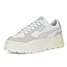 PUMA Womens Mayze Stack Luxe Lace Up Platform Sneakers Shoes Casual - Grey, White - Size 10.5 M