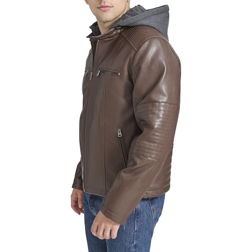 Image of Levi's Men's Faux Leather Racer Jacket
