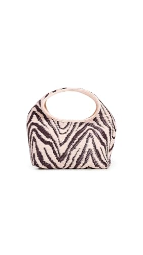 Loeffler Randall Womens Kenzie Mini Bucket Clutch Vintage Zebra One Size