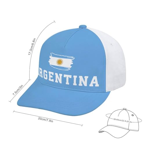 Image of Soccer National Team Baseball Cap for Men Women Adjustable Snapback Summer Sun Hat Game Day Hat for Soccer Fans