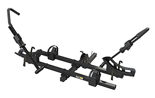 Image of MAXXHAUL 50606 Hitch Style 2-Bike Carrier Platform Style Rack for Standard, Fat Tire, Electric Bikes 2 inch Hitch Receiver - 66 lbs Weight Capacity Per Bike