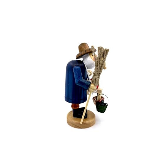 Kaladia Räuchermännchen Hausierer mit Bauchladen aus Holz – handbemalte Räucherfigur für Räucherkerzen Größe M (Standard) - Größe: ca. 18 cm - Dekoration für das ganze Jahr – Bild 2